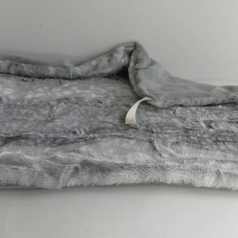 Gray Fawn Pet Comforting Calming Blanket